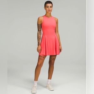 Lululemon Court Crush Tennis Dress Pale Raspberry size 12